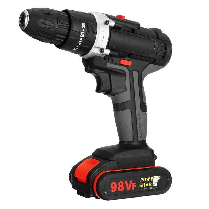 

21V Electric Impact Drill 50N.M Cordless Screwdriver Electric Power Screwdriver Drill Home Building DIY Tools High Torque
