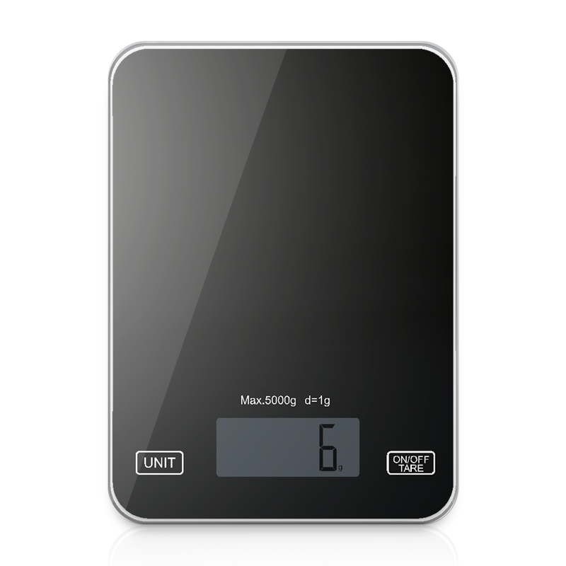 

Digital Kitchen Scale Scale 11lbs/5kg - Ultra Slim, Multifunction,Tempered Glass Easy To Clean, Large Display Press Profe, White