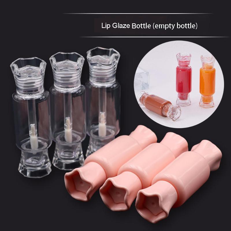 

5/10Pcs Candy Shape Portable Mini Refillable Bottles DIY Lip Gloss Lip Glaze Tube Sample Bottles Cosmetic Containers Makeup Tool