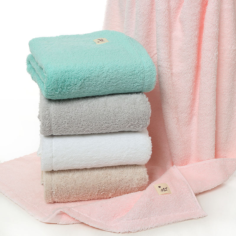 

140x70cm cotton bath towel soft beach towel blanket white/green/pink/light khaki/grey water absorption wrapped adult