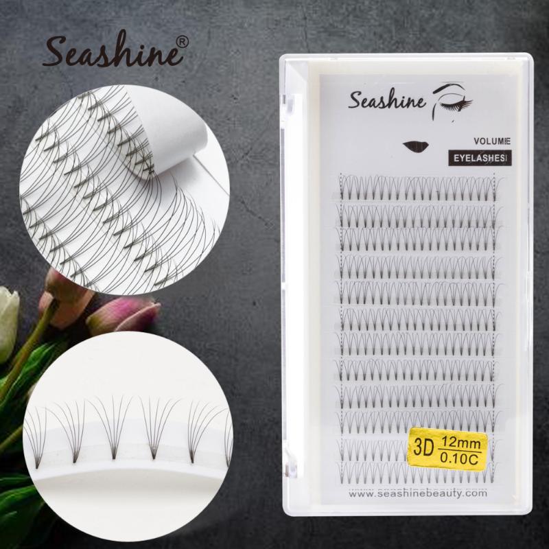

Seashine Short Stem Premade Fans 6D Volume Lashes Extension Professional Cils Volume Eyelashes Russian Eyelash Extensions