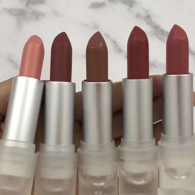 

M-Cosmetics Matte Lipstick in 5 Shades 3g Lip Color Gloss Rouge A Lever Lipgloss Kit Long Lasting, 2# yash