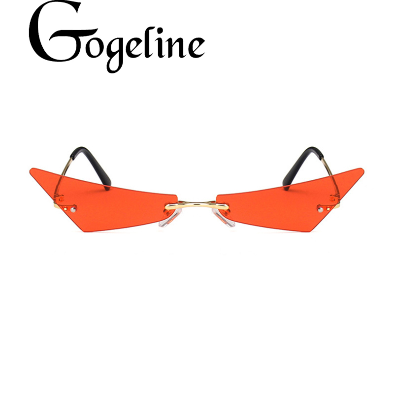 

Small Cat Eye Sunglasses Women Men Sexy Triangle Sunglass Female Fashion Ocean Film Cateyes Sun Glasses UV400 Metal Frame