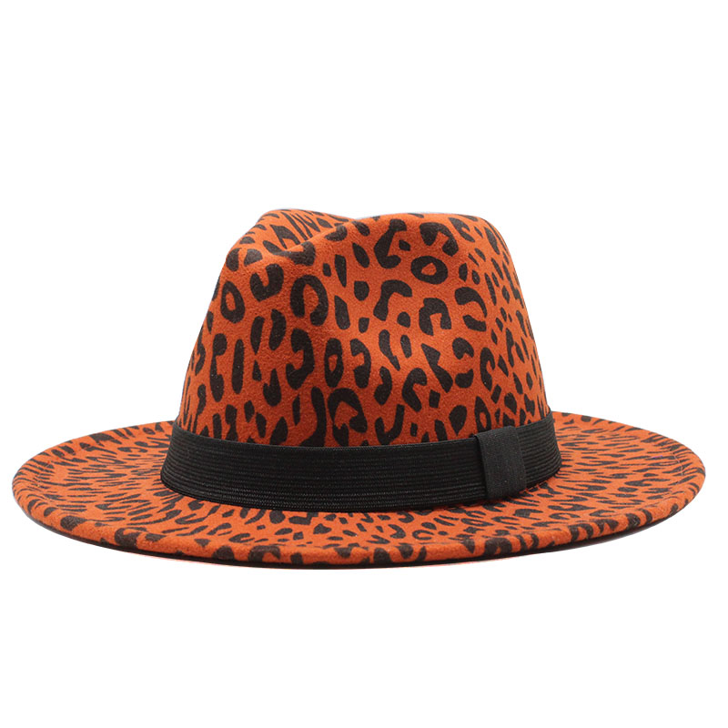 

Seioum Fedora Hat Men Women Imitation Woolen Winter Women Felt Hats Men Fashion Black Top Jazz Hat Fedoras Chapeau Sombrero Muje, Orange