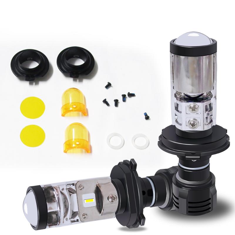 

Mini Car Light H4 Projector lens Bulbs led H4 Spotlight Modified to H7 LED Headlight lamp Auto conversion kits Motorcycle lights