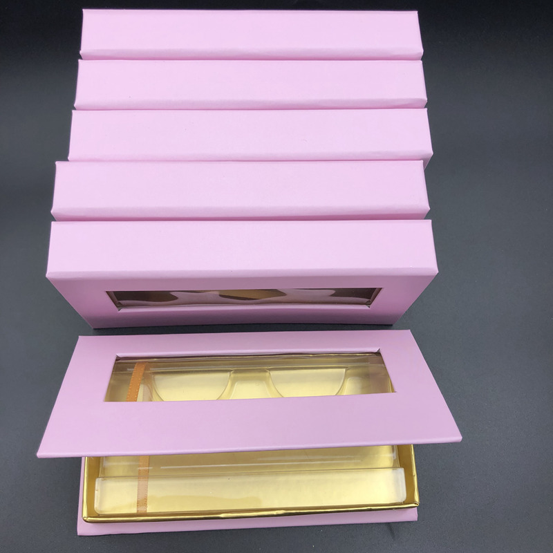 

Mikiwi Wholesale Square Baby pink False Eyelash Packaging Box Custom Logo 3d Mink eyelashes Boxes Marble Case Empty box