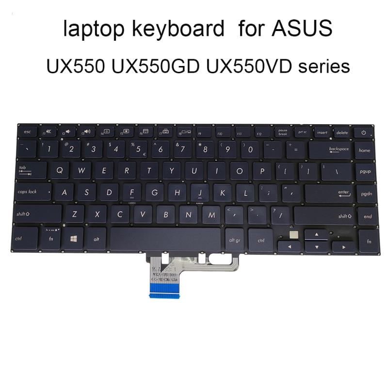 

Replacement keyboards UX550 backlight keyboard for ASUS ZENBOOK PRO UX550G UX 550 GD GE VE VD UI blue KB 0KNB0 4628UI00 hot sale