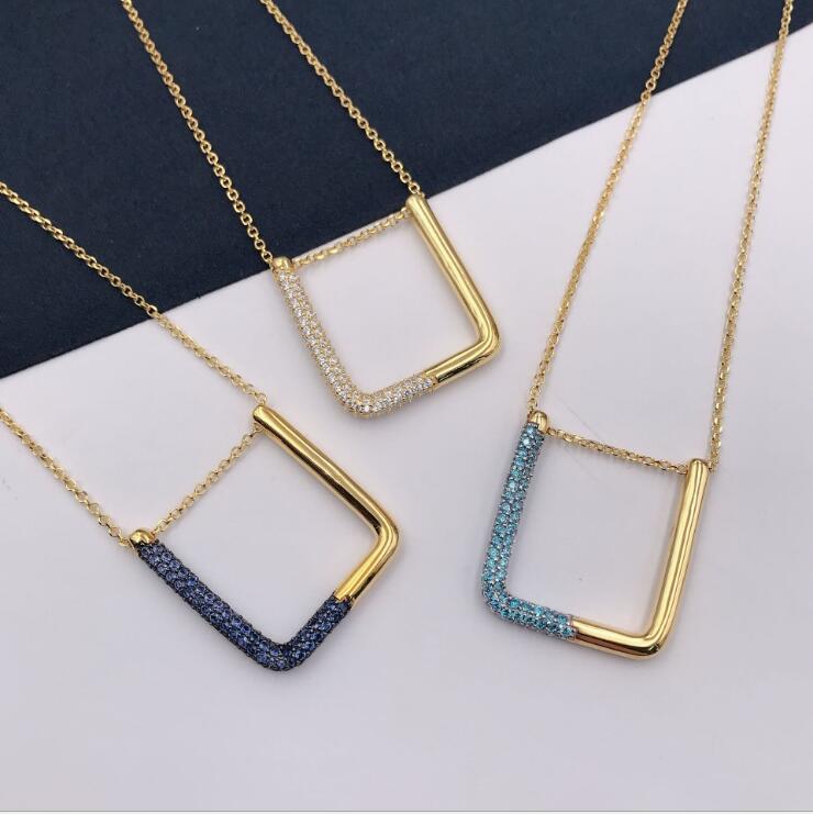 

Women's Fashionable women Square Necklace with Crystal chain necklace