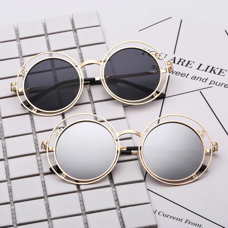 

Sunglasses 2021 Round Women Fashion Brand Designer Vintage Ladies Sun Glasses For Female UV400