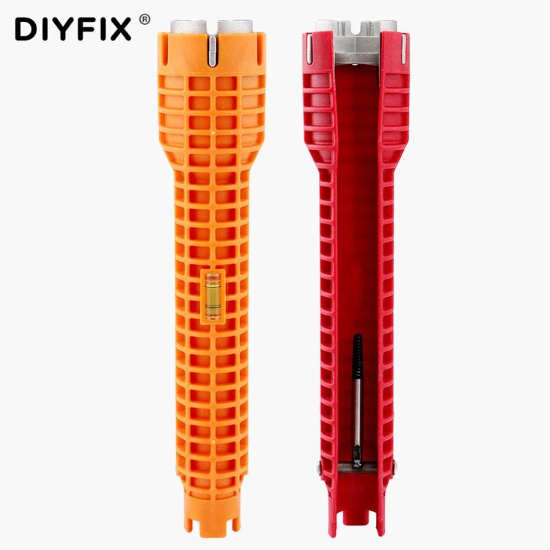 

Faucet and Sink Installer Wrench Water Pipe Spanner Anti-Slip Handle Double Head Wrench Tool Extra-long Design Home Hand Tools