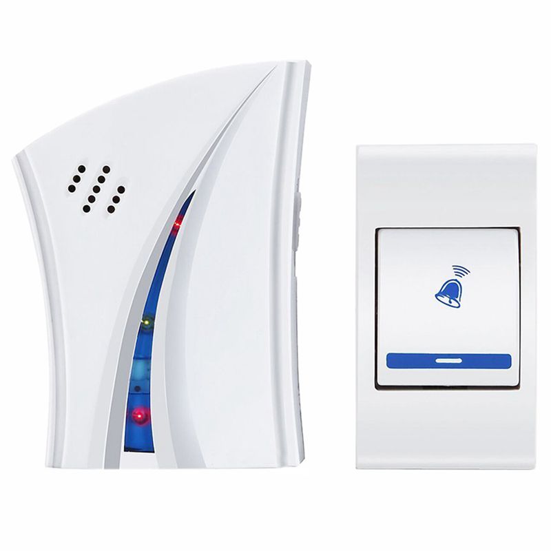 

White plastic Doorbell Bell Doorbell Electric Wireless Door 36 Melodies