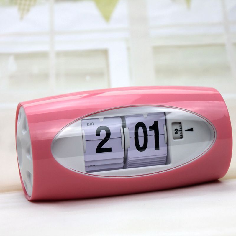 

Auto Flip Clock Table Alarm Clock Kids Retro Classic Watch Home Bedroom Decor Desk Digital Klok Page Turning Number