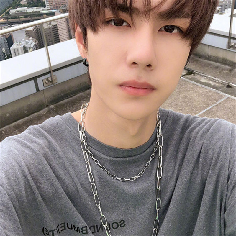 

stainless steel Double Layer men necklace man accessories women punk hip hop jewelry male curb cuban link chains men's necklaces