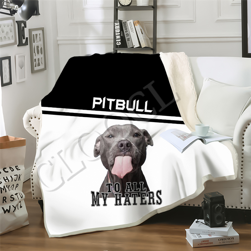 

CLOOCL Fashion A Girl and Her Rottweiler Dog Blankets 3D Print Double Layer Sofa Travel Teens Women Men Bedding Throw Blanket Plush Quilt