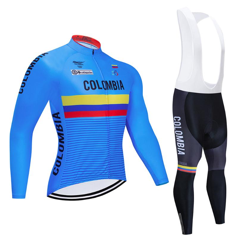 

Team Autumn Thin Long Sleeve Clothes Set Mens Cycling Jersey Bib long Bike Bicycle Ropa Ciclismo Bike Clothing 20D GEL