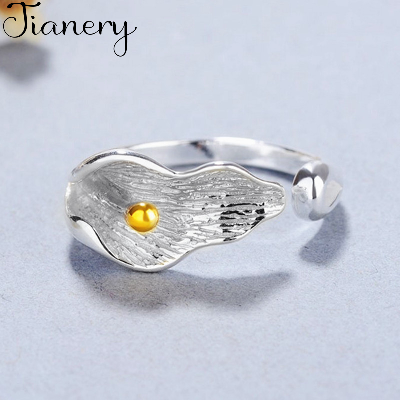 

Simple Delicate Morning Glory Open Ring Silver Color Flower Ring For Women Jewelry Gifts