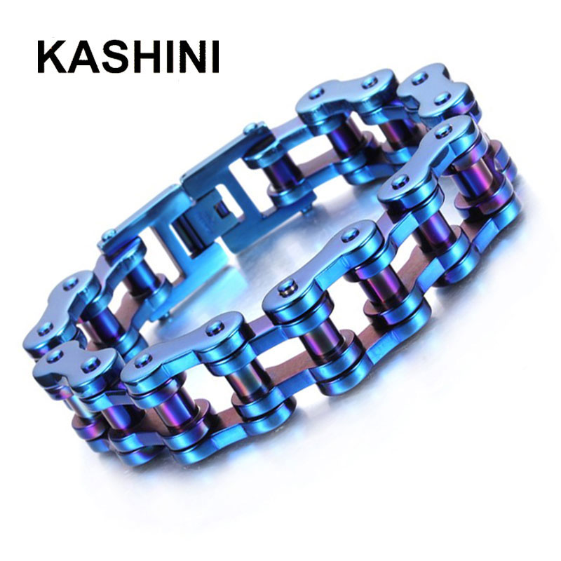 

Men's punk jewelry bracelet motorcycle stainless steel bracelet punk bicycle chain couple high-end jewelry