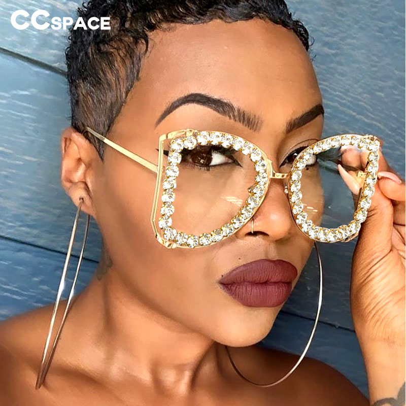 

47371 Brand Design Diamond Pearl Oversized Luxury Sunglasses Men Women Fashion Shades UV400 Vintage Glasses