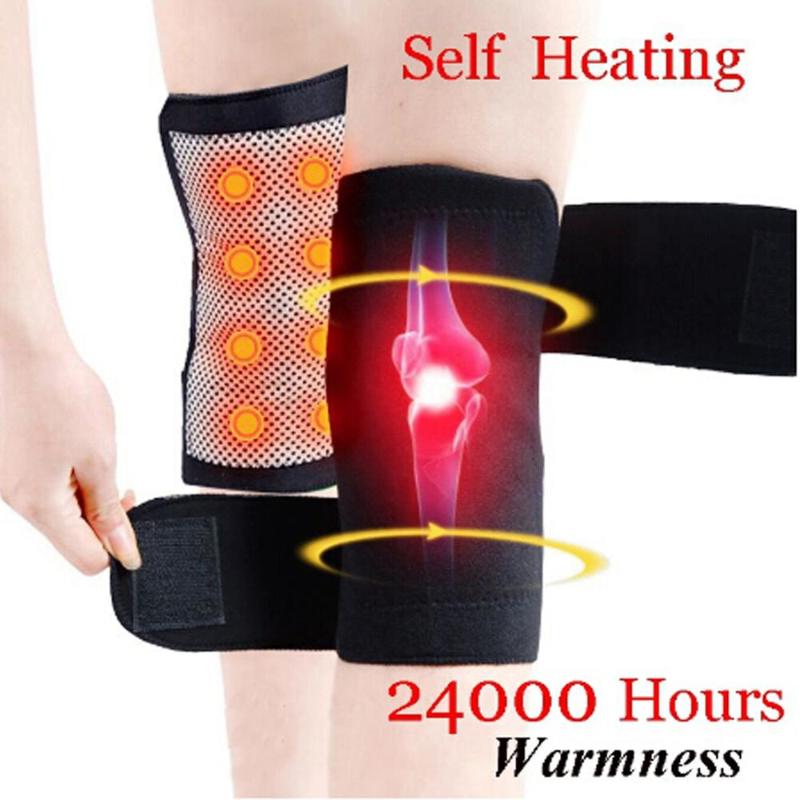 

1/2 Pcs Sport Knee Brace Support Kneepad Protector Self Heating Belt Magnetic Protective Knee Massage Therapy for Arthritis, 1pcs