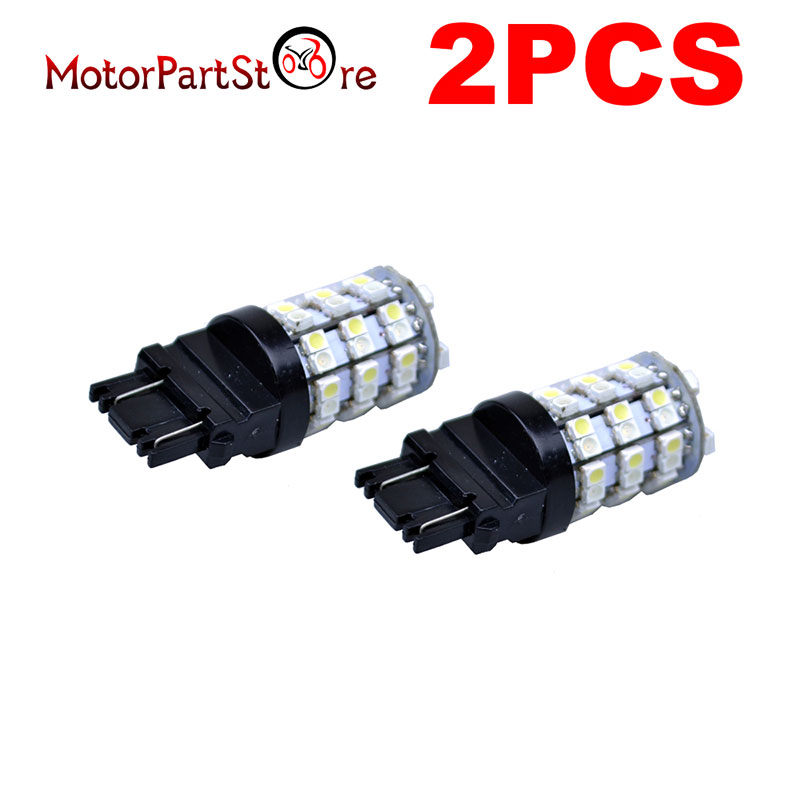 

2X New 3157 Switchback Dual Color White/Amber 60LED Light LED Bulbs D10