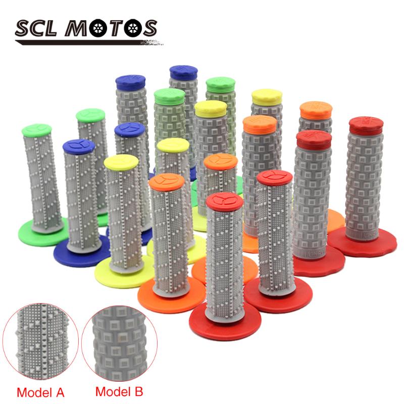 

SCL MOTOS 1 Pair Universal Colorful 7/8" 22mm Motorcycle Handle Bar Grips Rubber Gel Handlebar Grip For Motocross Pit Dirt Bike