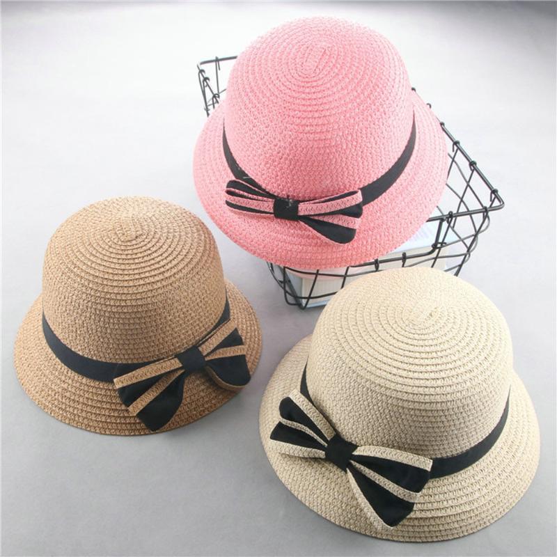 

Girls Summer Cap Children Straw Hat Children Breathable Hat Straw Kids Boy Girls Hats Baby Sun Girl Beach Visor, White