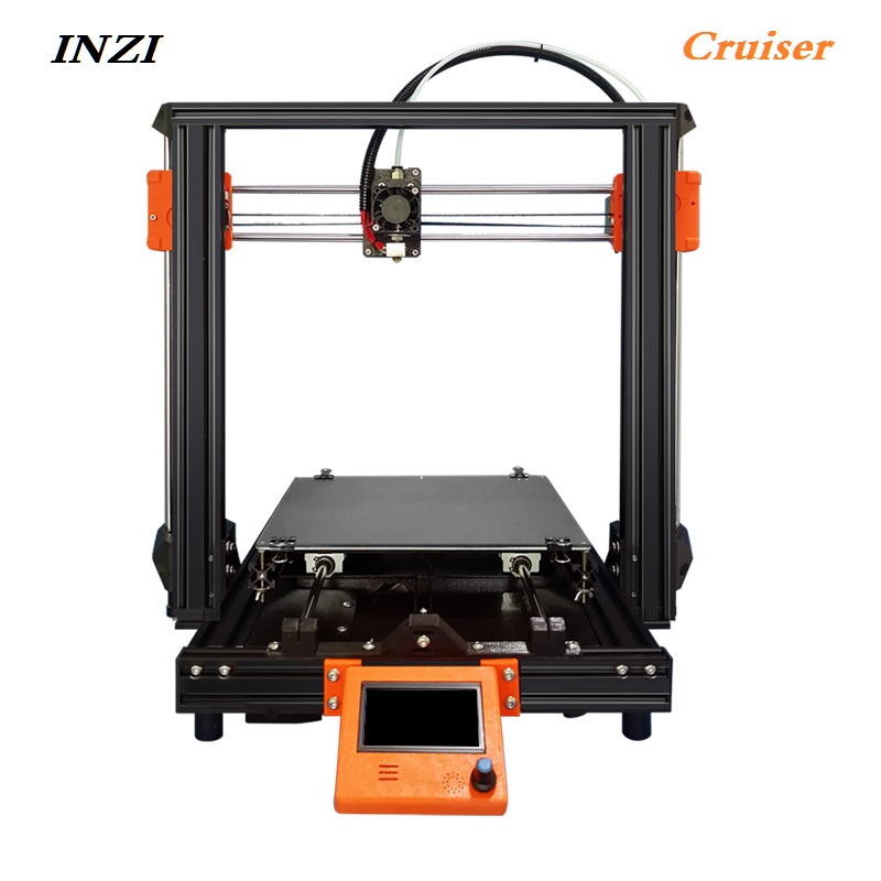 

INZI 3d printer Full Fold Kit Diy Clone Prusa i3 3S/Bear Upgrade Universal Enclosure XZ Full Metal Frame UM2 Bed PETG Dual Z