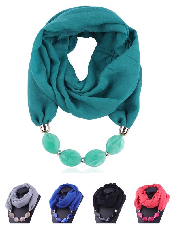 

Women Cotton Linen Necklace Pendant Scarf Ethnic Style Soft Necklace Luxury Scarf Women Foulard Femme Bufandas Invierno Mujer