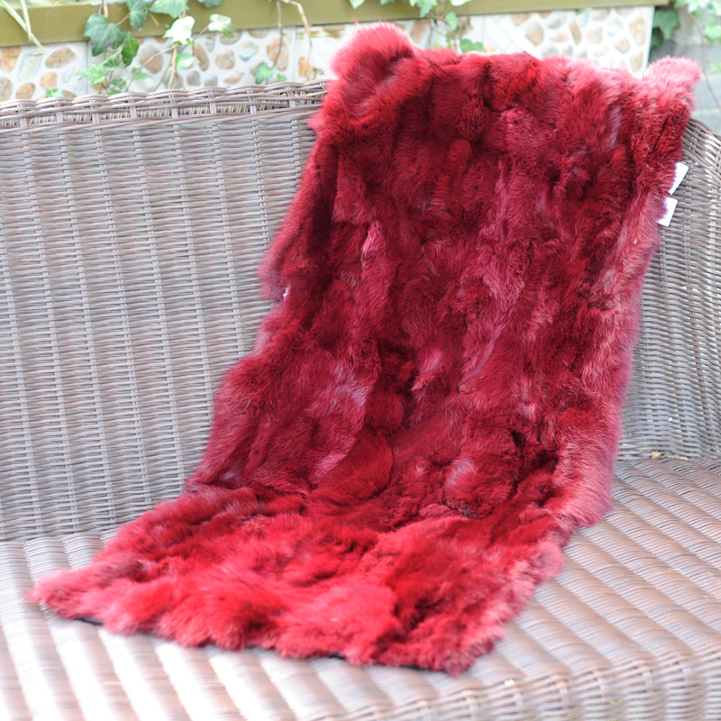 

Blankets CX-D-18E Bed Mat Custom Made Soft Warm Patchwork Fur Real Sofa Area Rug~Drop Blanket