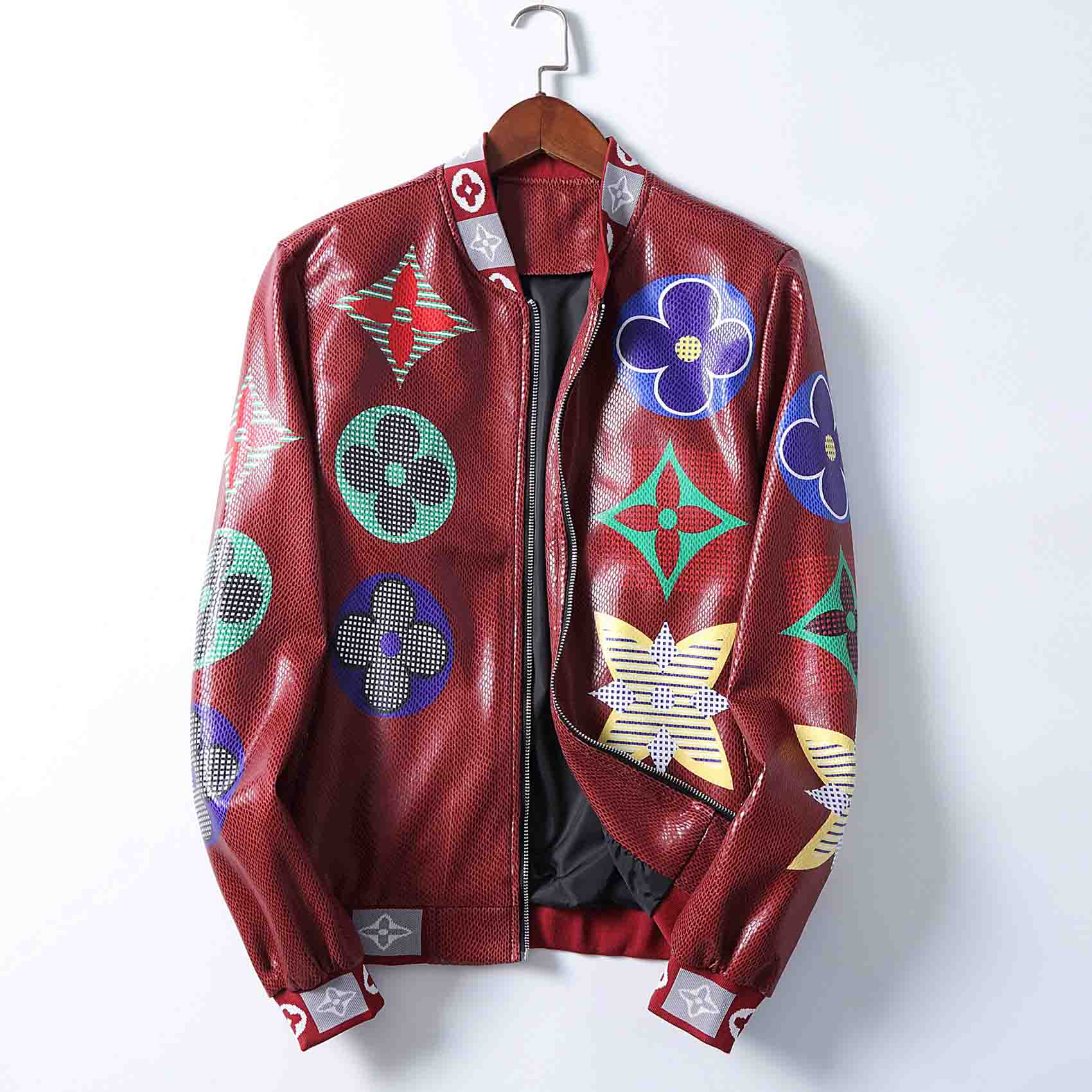 jaqueta de couro italiana masculina