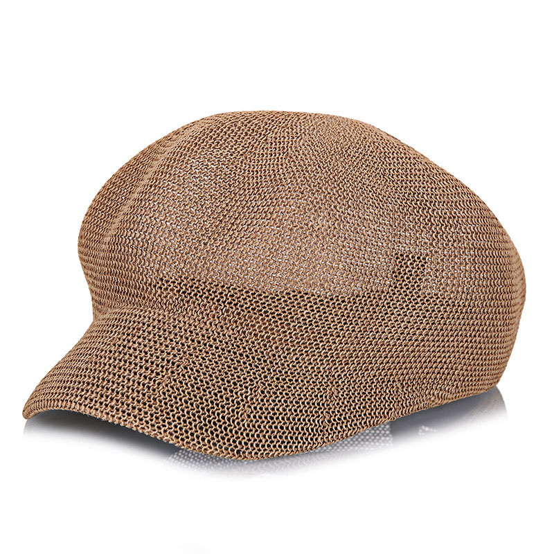 

Women's Straw Knit Hat Breathable Sun Cap Summer Hat for Women 2020 Fashion Knit Hats Visor Women Leisure Caps, Black