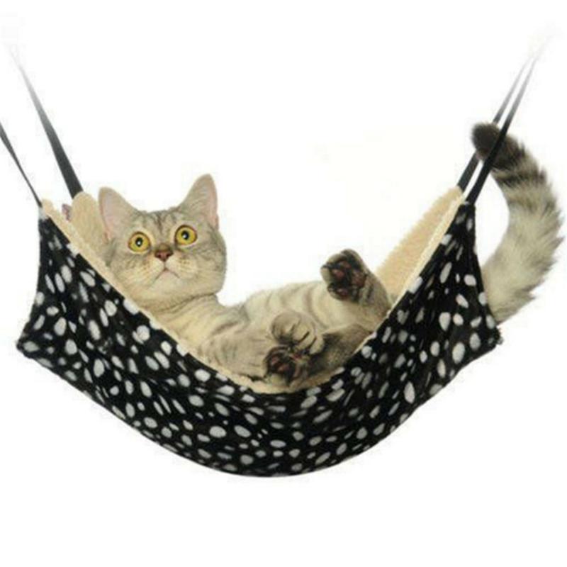 

2020 New Warm Hanging Cat Bed Mat Soft Cat Hammock Winter Hammock Pet Kitten Cage Bed Cover Cushion Drop Shipping