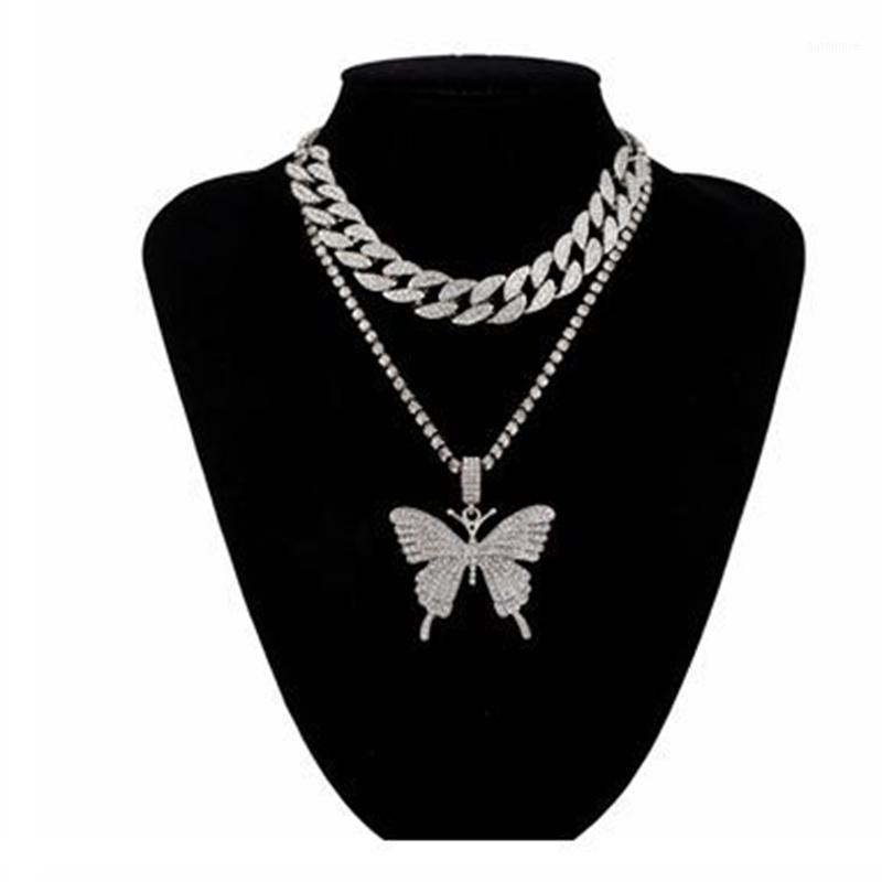 

Necklace Pendant Cuban Link Chain Choker Necklace Women Girls Chains Luxury Bling Hip Hop Jewelry1