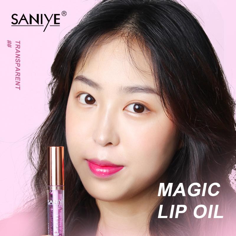 

SANIYE Magic Lip Oil Waterproof Nutritious Liquid Mineral Lipstick Cosmetics Mirror Moisturizing Lip Gloss Tint Care Makeup