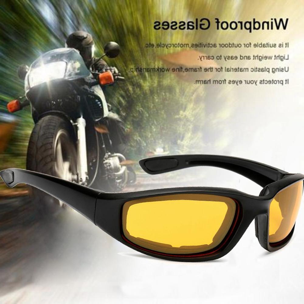 

Anti-glare Motorcycle Outdoor Polarized Night Driving Lens Glasses Cycling Sunglasses Safety Goggle Transparent