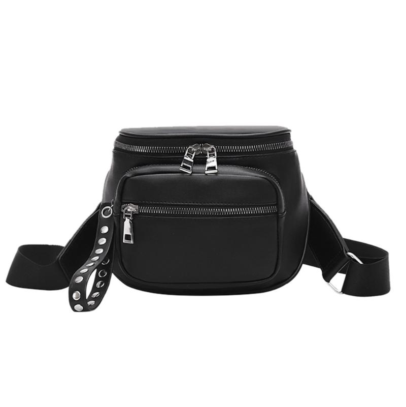 

Fashion Unisex High Capacity Zip Leather Messenger Bag Bags For Women 2021 Shoulder Bag Pocket Messenger Bags Bolsa Feminina #S, Black