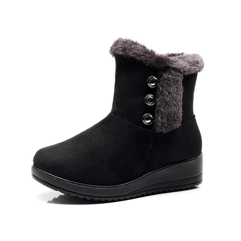 

Brand Women's Short Boots Fashion Platform Shoes Women Keep Warm Boots Female Winter 2020 Lady Women Winter Footwear Botas Mujer, Brownshoes