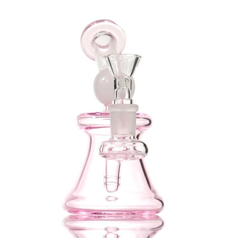 

5.0" Glass Bong Mini bong Hookahs Water Pipes Colorful Heady Dab Rigs Small Bubbler Beaker recycle rig