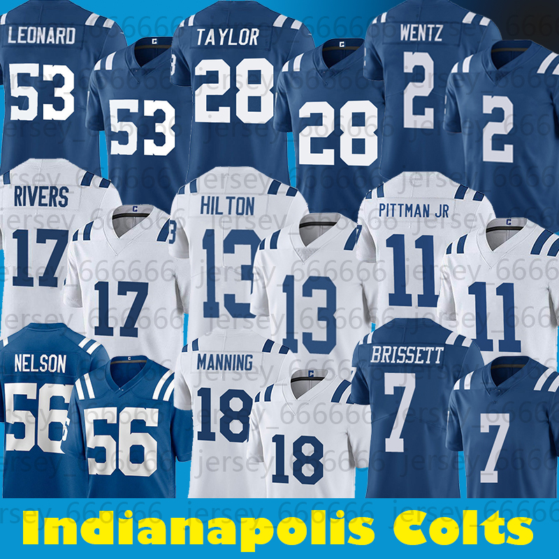 

Indianapolis''Colts''Jonathan Taylor Darius Leonard Carson Wentz Jerseys DeForest Buckner Football Michael Pittman Jr Kw, Black;red