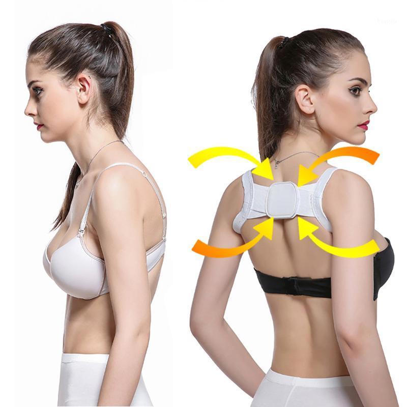 

NEW 2020 Posture Corrector Device Comfortable Back Support Braces Shoulders Chest Belt1, White