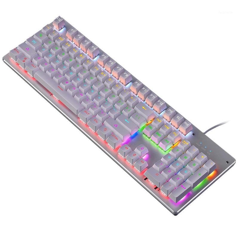 

Gaming Mechanical Keyboard USB Wired 87 keys with RGB Backlight Switch for PC Computer Gamer1