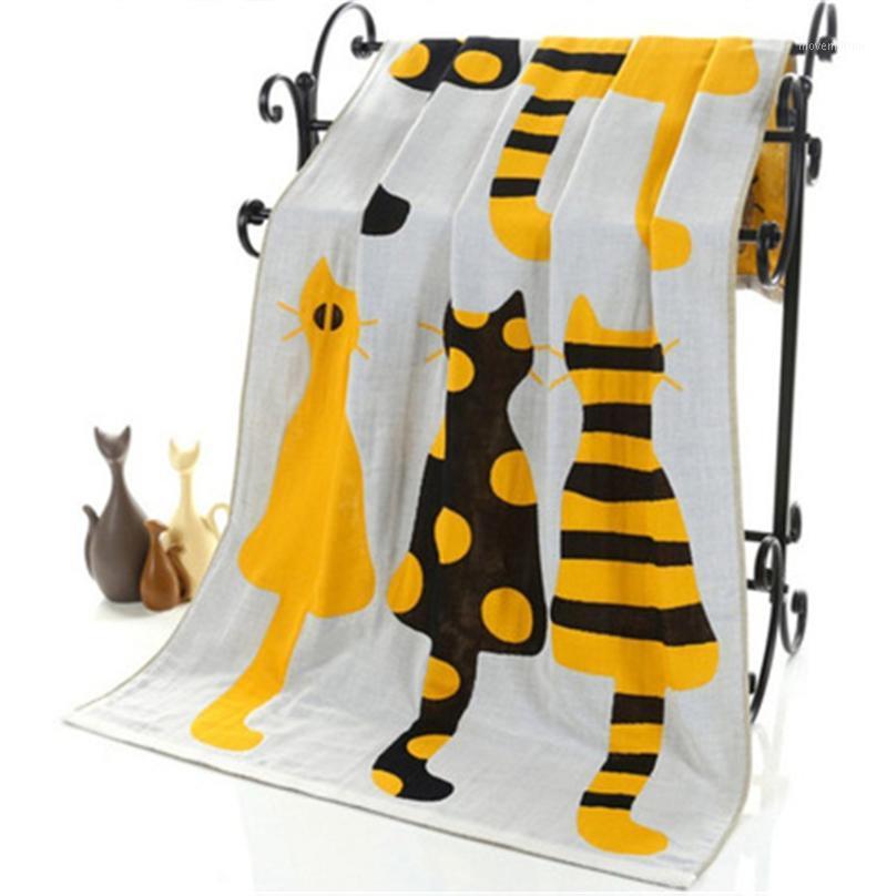 

Cartoon Towel Bath Towel Cotton Gauze Adult Textile Large Thick Hotel Bathrobe Beach Shawl Children Blanket1, 004