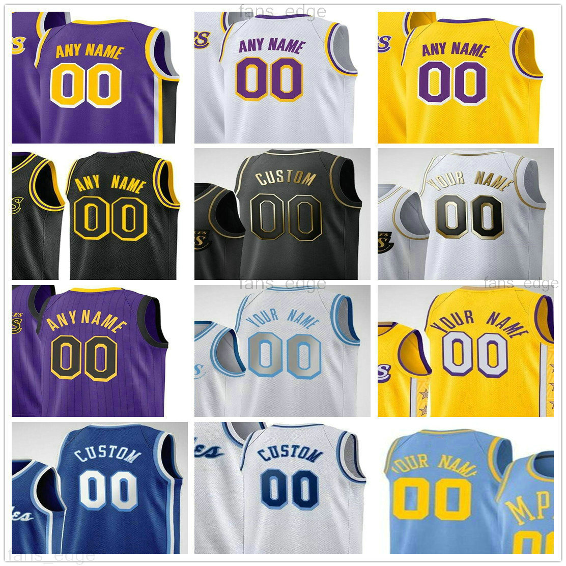 

Screen Printed Custom Anthony 3 Davis Kyle 0 Kuzma 5 Talen Horton-Tucker Montrezl 5 Harrell Alex 4 Caruso Men Women Kids Baksetball Jerseys, As picture