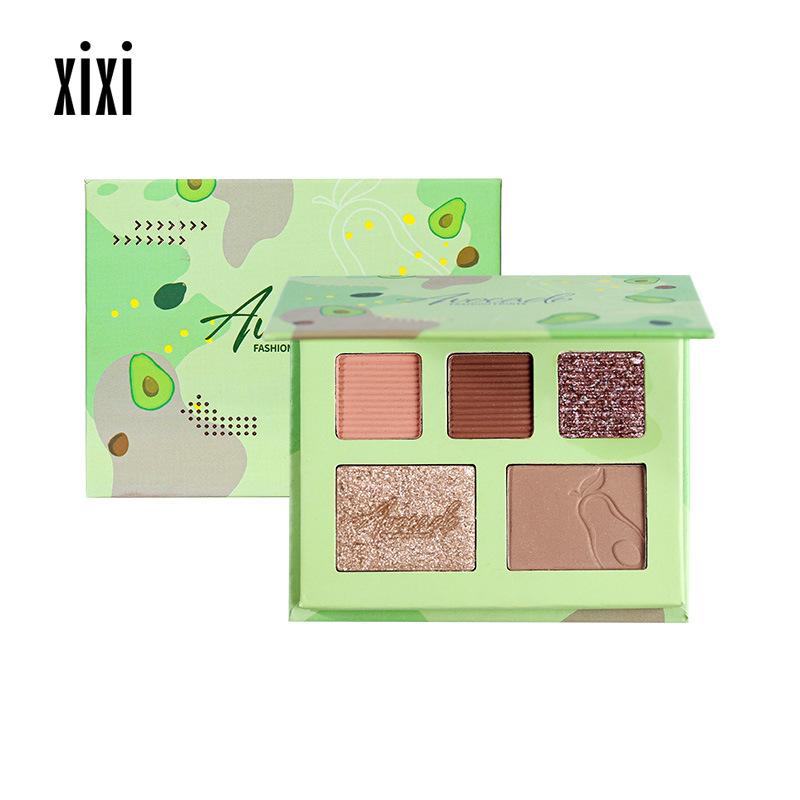 

Xixi Fruit Color Fashion Eyeshadow Palette High Gloss Blush Glitter Pearlescent Eyeshadow Easy To Color