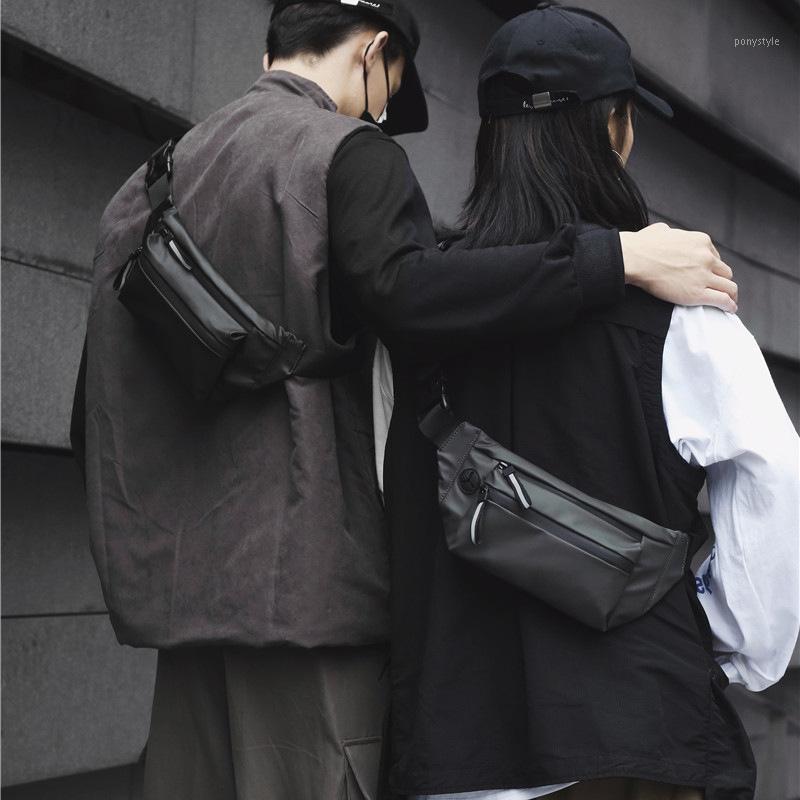 

Waterproof Man Waist Bag Fashion Chest Pack Outdoor Sports Crossbody Bag Casual Travel Male Bum Belt1, Black