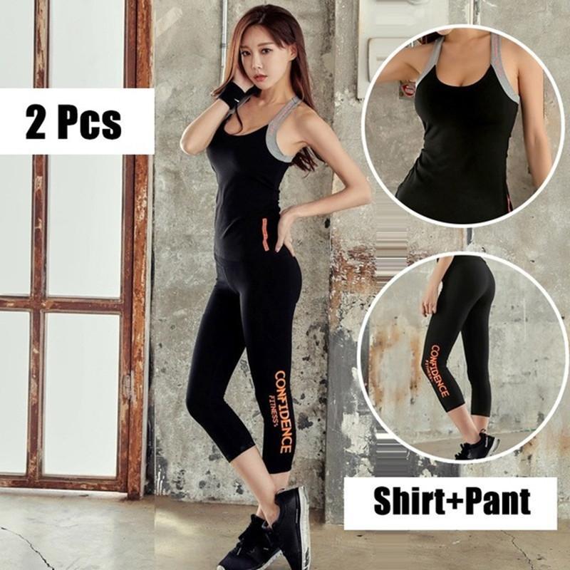 

Women Sport Clothing Hot Sale Sport Suit Running Set Gym stretch Sportswear Yoga Set Gym Wear Fitness two-piece Yoga, Trousers