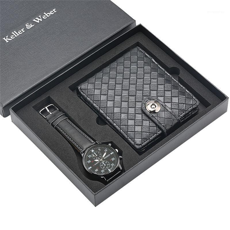

Keller & Weber Men Watch Wallet Set Black Male Quartz Watches Business Wallet Birthday Gifts Box Horloges Mannen1, W256001