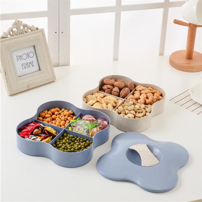 

Portable Four-layer Case Creative Cute Storage Box Cookie Case Moistureproof Storage for Baby Kid Child (Blue)1