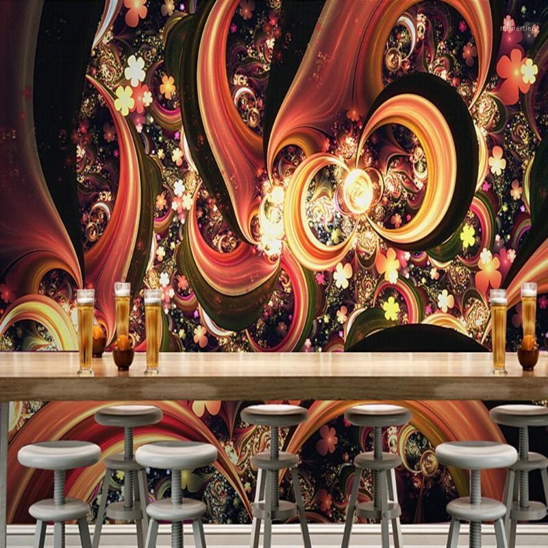 

Dropship Colomac Embossed Wallpaper Colorful Bar KTV Luxury Custom 3D Waterproof Wallpaper Photo Wall Mural papel de parede1, As pic