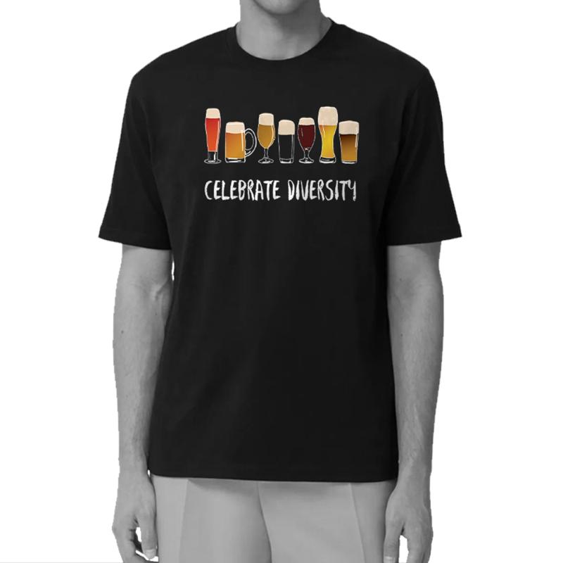 

Men's T-Shirts Pure Cotton Big Size Beer Lover Unisex T Shirt Loose Men Tshirt Cool T-shirt Tee, White;black